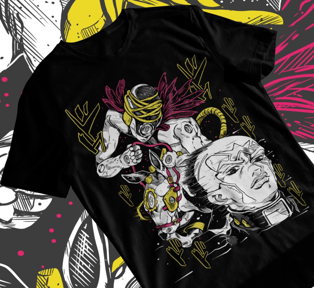 Футболка Made in Heaven JoJo's Bizarre Adventure Аниме Футболка Манга Мягкая Футболка