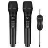 Kithouse 2-Pack Wireless Mic UHF Rechargeable 10Ch