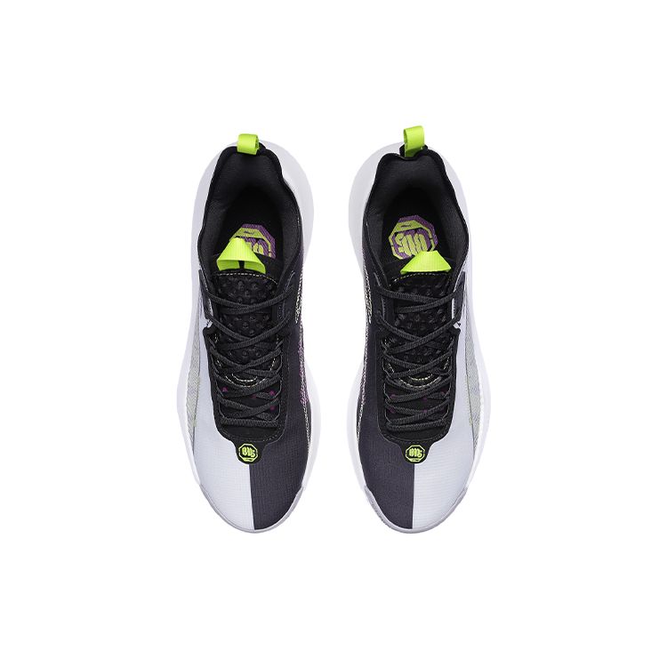 Баскетбольные кроссовки Li Ning Badfive Anti-Five с амортизацией, нескользящие, прочные, низкие, мужские, кроссовки, цвет белый, черный, зеленый AGBR001-1