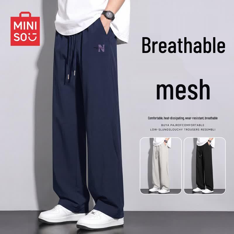 MINISO Мужские стильные прямые брюки-карго в американском стиле