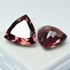 Certified Natural Padparadscha Sapphire 17.45 Ct Trillion Pair Gemstone