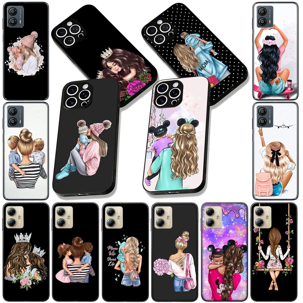 Phone Cover for Samsung Galaxy S25 S24 S23 FE Plus Ultra S7 Edge A16 A15 5G s25+ Casing Case Family Boy Woman Baby Girl Mom