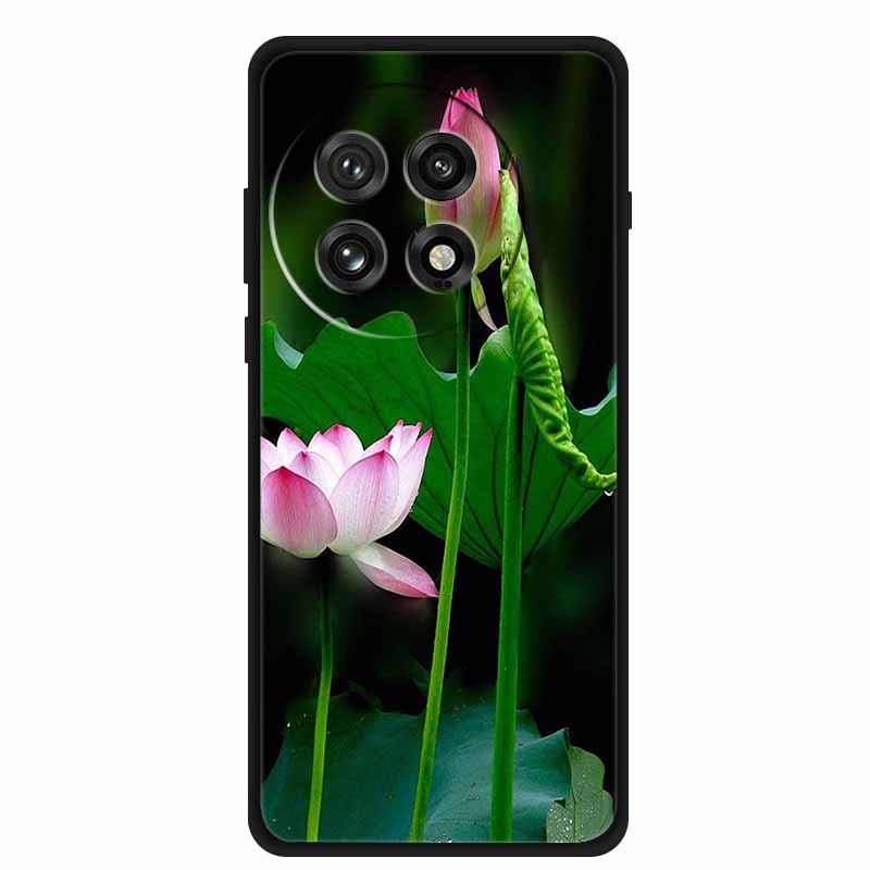 Черный силиконовый чехол для OnePlus 13 5G Чехол Мультяшный кот Мягкая задняя крышка для OnePlus Ace5 5G Ace 5 Pro 13R Чехол для телефона Оболочка Coque