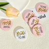 6pcs Bride Team Badges Bride Buttons Pins Wedding Party Shower Decorations Bridesmaid Button Pin Set Bride To Be Gifts Accessory