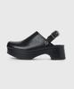 Клоги Kissa Roundy Buckle Черные M601306