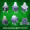 In Stock: 5.8x5.8 and 8.5x8.5 High/Flat Head Self-Locking Button Switch, Non-Locking Option Available