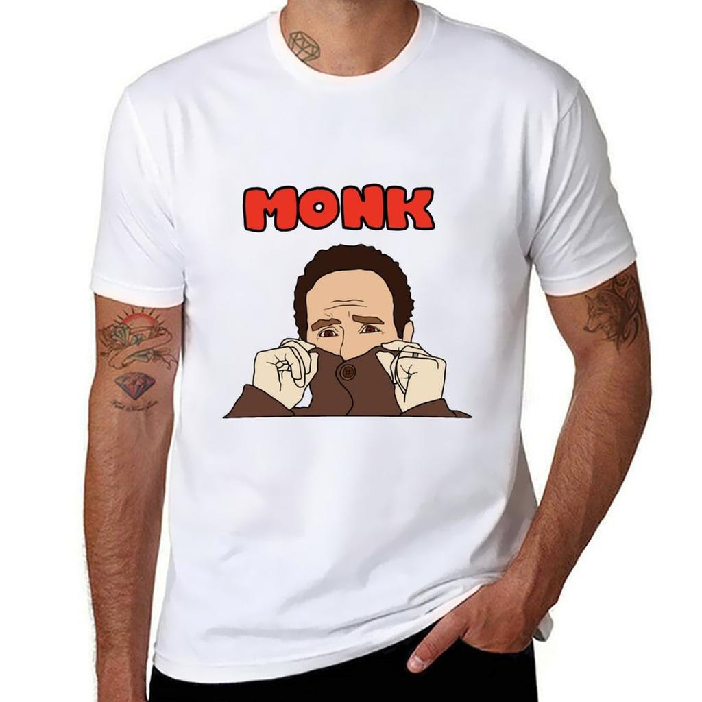 Mr Monk and the Redbubble Store TShirt Casual Trendy Short Sleeve TShirt