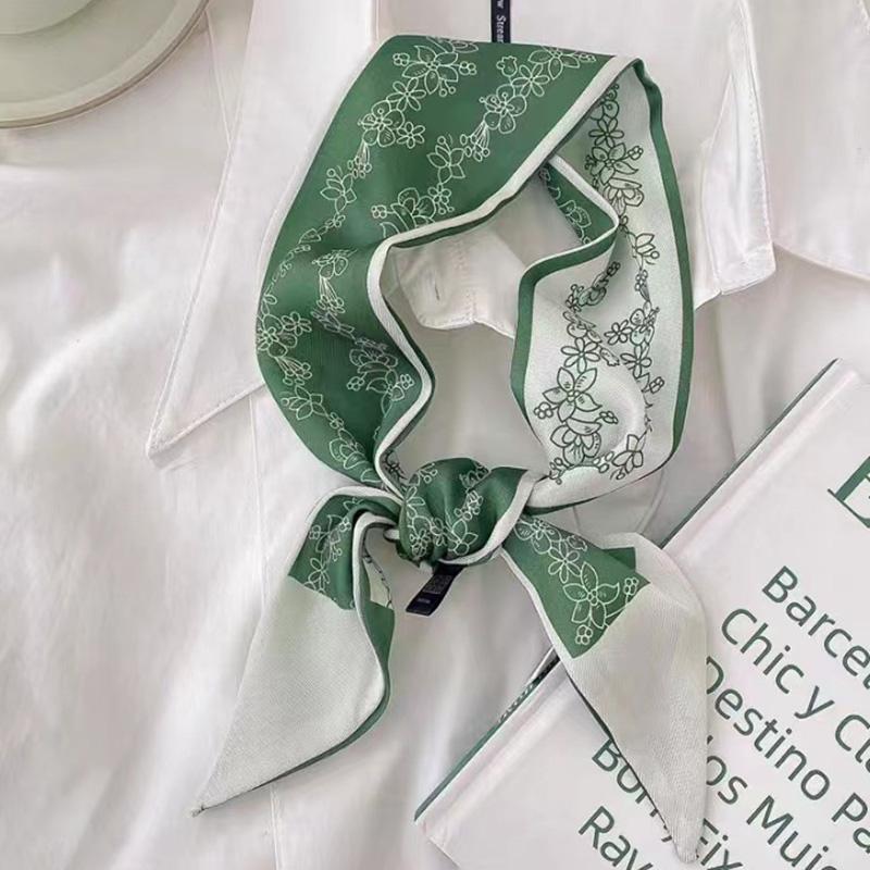 Multifunctional Flower Printed Hair Band Headwear Scarves