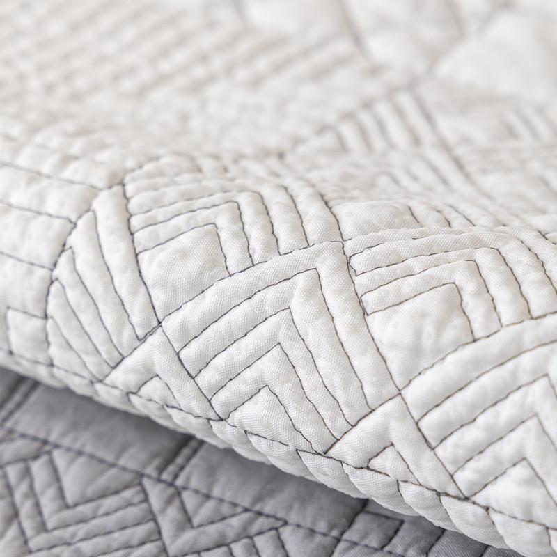 Всесезонная универсальная однотонная стираная хлопчатобумажная ткань, стеганая подушка для дивана с вышивкой, современное простое противоскользящее полотенце для диванной подушки