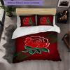 England Rugby Pattern Microfiber 3Pcs Bedding Set Decor Duvet Cover Set For Bedroom Home Use