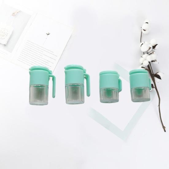 4 шт. Банка для масла для кукольного домика с открывающейся крышкой, прозрачная 1:6 миниатюрных масленок, модель игрового домика, кухонная игрушка, реквизит для фотосессии