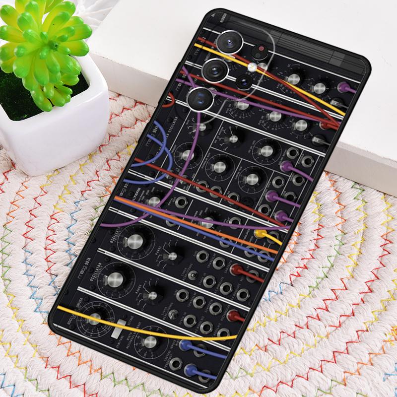Винтажный Синтезаторный Чехол из Мягкого ТПУ для Телефона Samsung Galaxy note 10 pro S26 S25 S24 S23 S22 Ultra Plus S21 FE S20