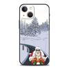 Рождественский Новый год Чехол для телефона для iPhone Apple 15 14 13 12 11 Pro Max Mini 7 8 Plus XR XS X SE 2020 Черный силиконовый чехол