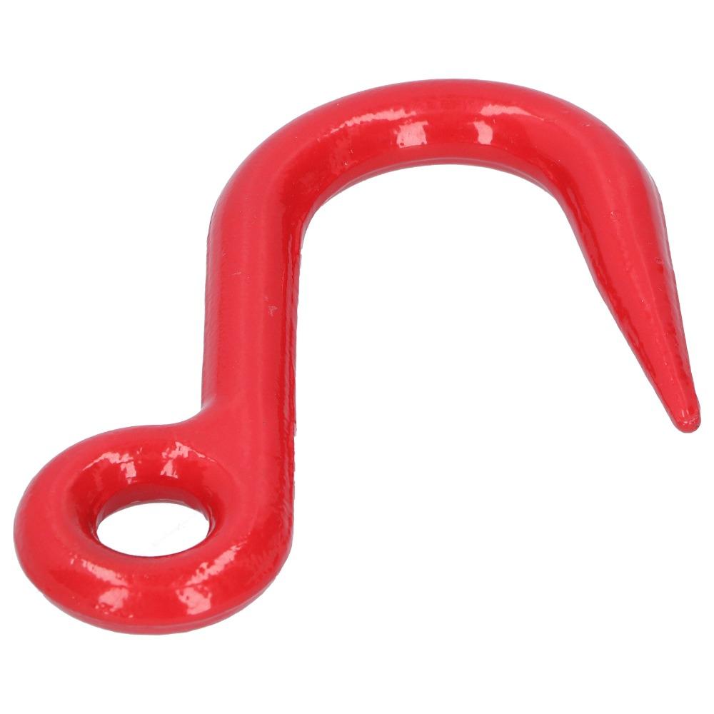 Durable Alloy Steel Safety Hook Red Eye Hook Crane Hook 1T Capacity Alloy Steel Hook Industrial Use