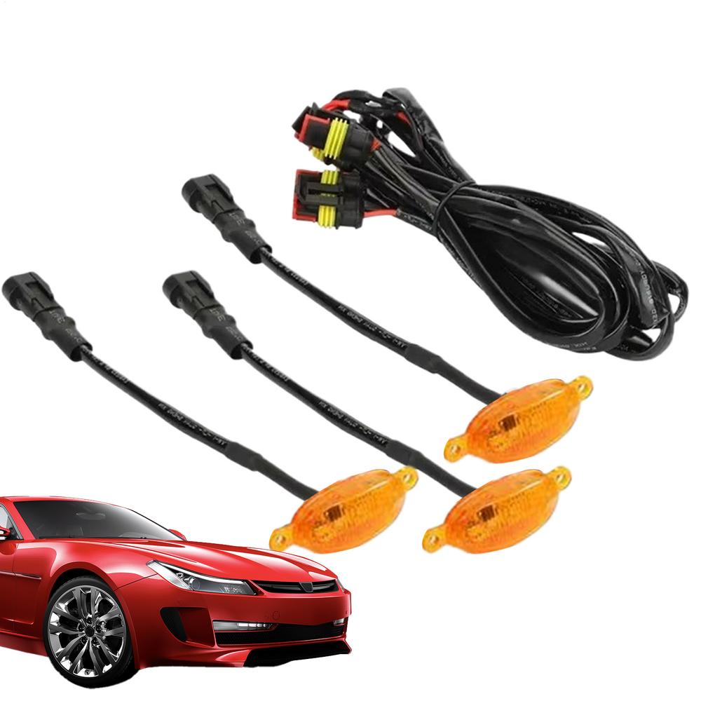 For Ford F-150 Car Front Grille Lights Waterproof All-Weather Lamp High Brightness LED Grille Lights For Camping Travel