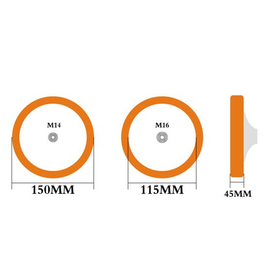 6-дюймовая губка для вощения, полировка, полировка, колесо для автомобильного полировщика