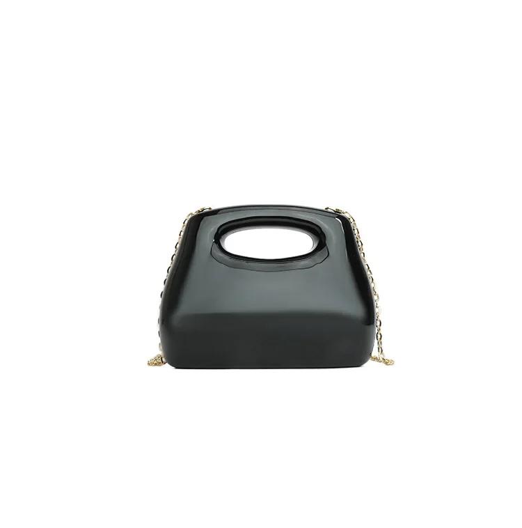 Горячая Распродажа Однотонный Акриловый Замок Сладкая Сумка на Плечо Универсальная Модная Сумка на Плечо Мягкая Простая Модная Западный Стиль Сумка Через Плечо