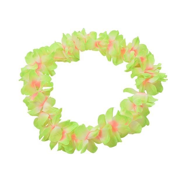 Гавайский венок, гирлянда, утолщенное шифрование/окружность воротника, юбки из гавайской травы, танцы с мячом, вечеринка, 105 см