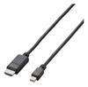Elecom Mini DisplayPort To HDMI Conversion Cable 1m Black (male) (male) AD-MDPHDMI10BK