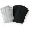 Leg Cotton Set of Simple Style Gray X Black [box408] Women's Warmers, Silk-Lined Blend, 2, Warmth, 36cm, (3. (Low Gauge))
