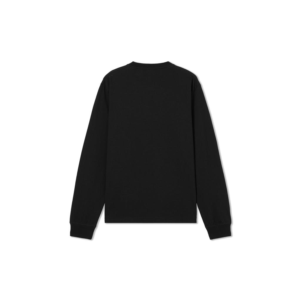 Levis Модная Универсальная Трендовая Однотонная Простая Вязаная Повседневная Футболка с Длинным Рукавом Унисекс Топы 001B1-0000