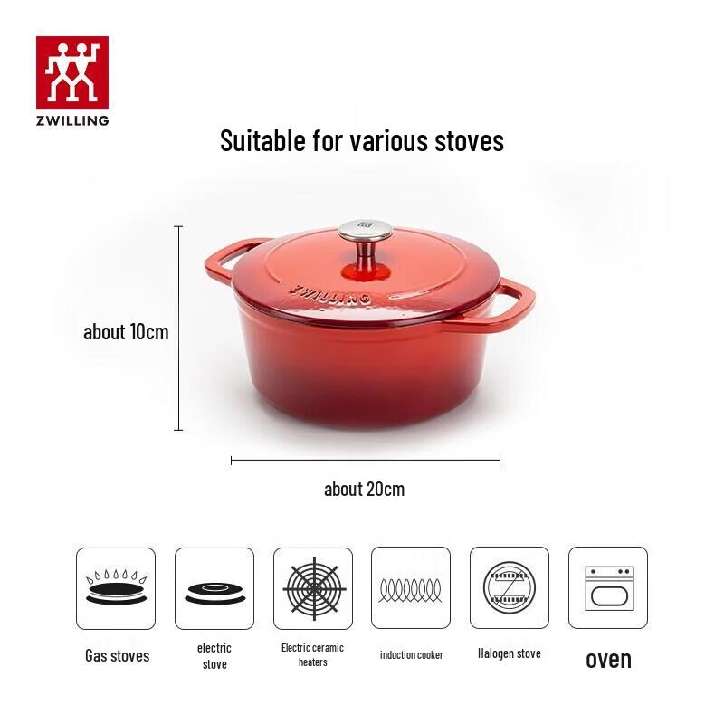 Zwilling Cast Iron Enamel Round Stew Pot