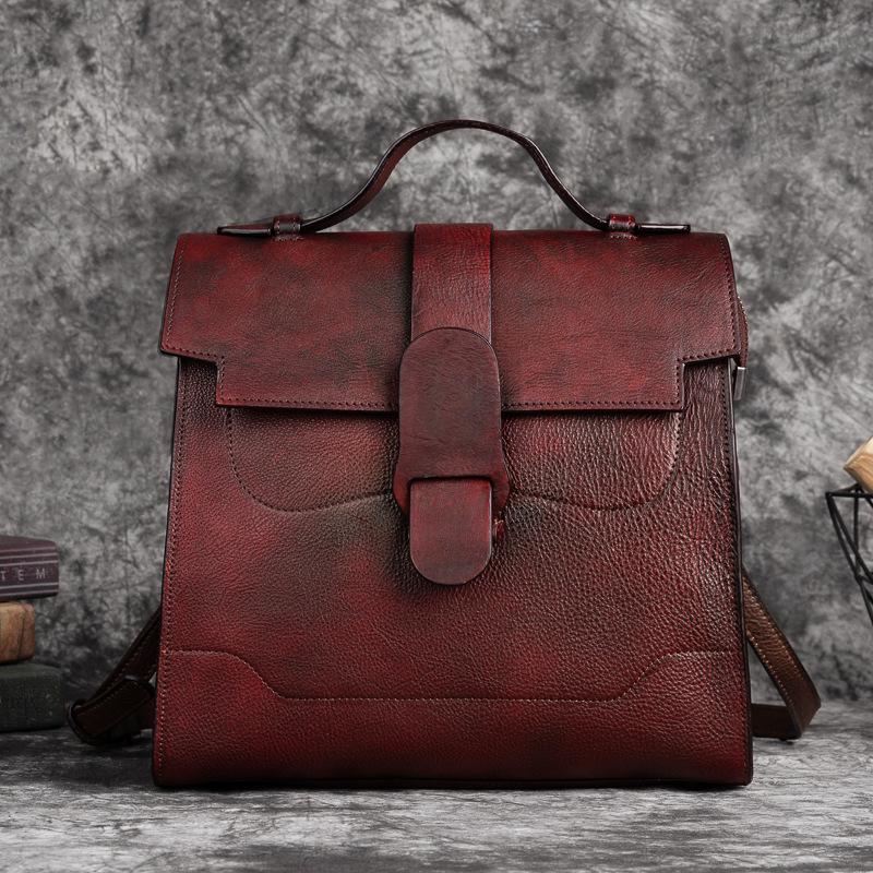 Johnature Женская сумка из натуральной кожи в стиле ретро, ручная роспись, сумки из мягкой коровьей кожи, сумки большой емкости