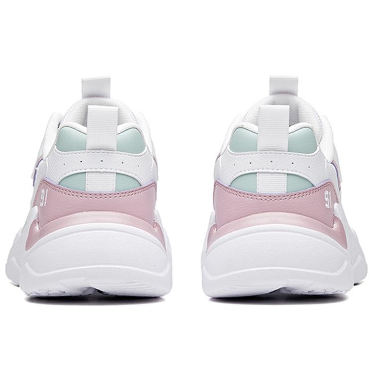 Anta Slip Resistant Cushioning Abrasion Resistant Low top Chunky Sneakers Women's Dusty Purple White 92938862-8
