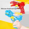 Children Electric Toy Gun Fake Gun Pistol Cartoon Dinosaur Model Sound Light Deformation Gun Two Variable Forms Durable Kid Gift