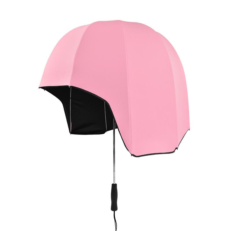 Inventation Print Shoulder Strap Outdoor Rainproof Cap Hat Shape Umbrella Kids