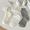 Solid Color Socks Women Bamboo Fiber Thin Breathable Summer Elastic Long Socks Korean Fashion Streetwear Black White Gray Socks