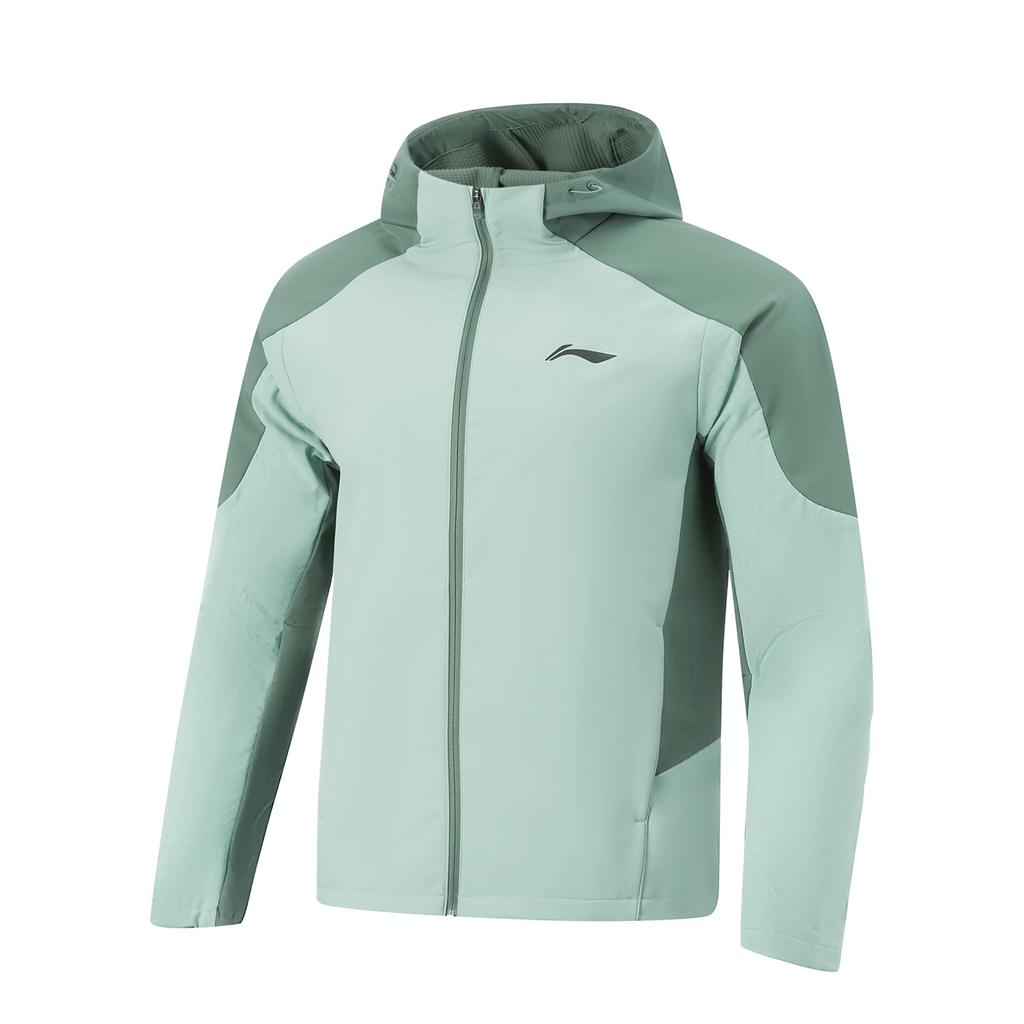 Li-Ning Беговая серия Минималистичная Куртка софтшелл в стиле колор-блок Повседневная Универсальная Модная Мужские куртки AFDVB55-5