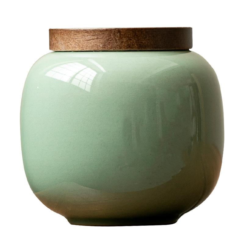 Retro ceramic tea can small household sealed tank storage tank universal tea packaging box high-end gift box set