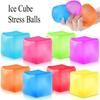 Squishy Ice Cube Stress Ball Toy Sensory Fidget Toys for Adults & Kids Slow Rising Squeeze Ball Autism ADHD Relief Party Gift