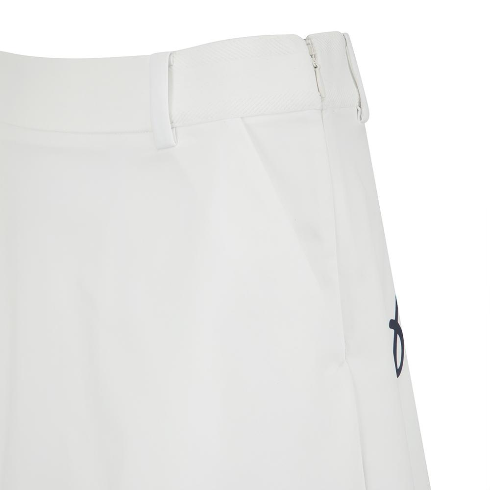 MALBON GOLF Big Logo Point Flare Skirt White (Woman)