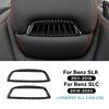 For Mercedes Benz SLK R172 2011-2015 2016 SLC 2016- Real Soft Carbon Fiber Car Seat Headrest Panel Interior Trim Sticker