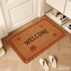 Retro Ciao Ribbon Welcome Mat Fresh Yellow Lemon Decorative Floor Rug Aesthetic Cottagecore Entryway Doormat For Front Door