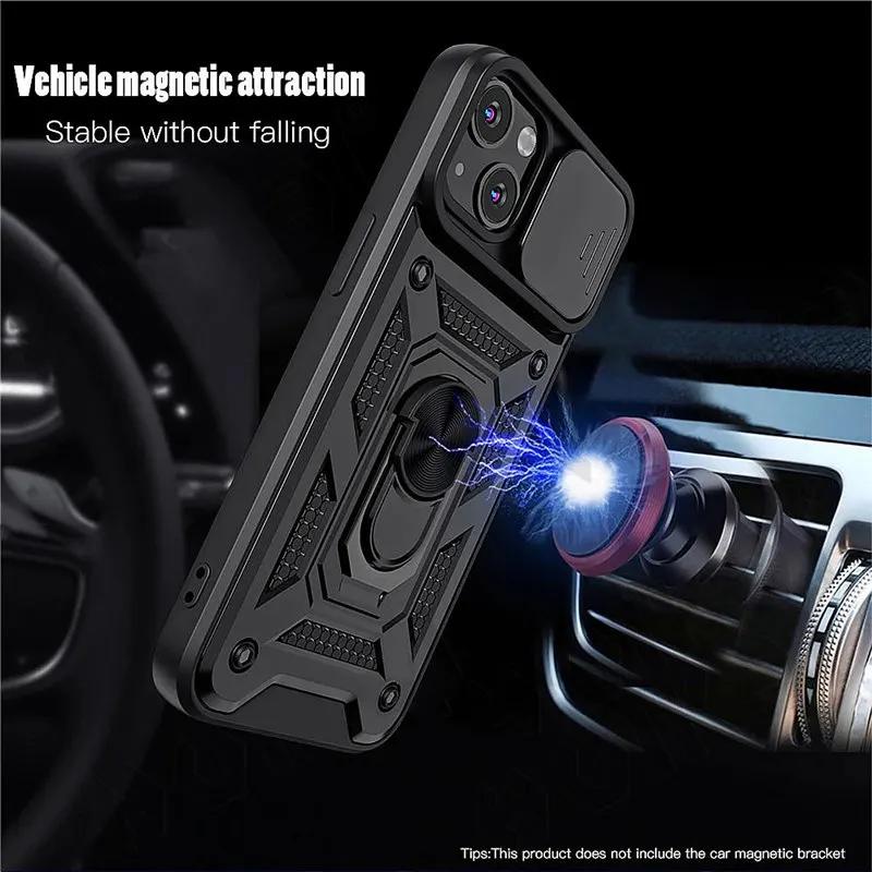 Чехол Armor Shockproof Magnetic Ring Stand Holder для iPhone 13 12 11 14 Pro Max X XR XS Max 12 13 Mini 7 8 Plus 11Pro Back Cover