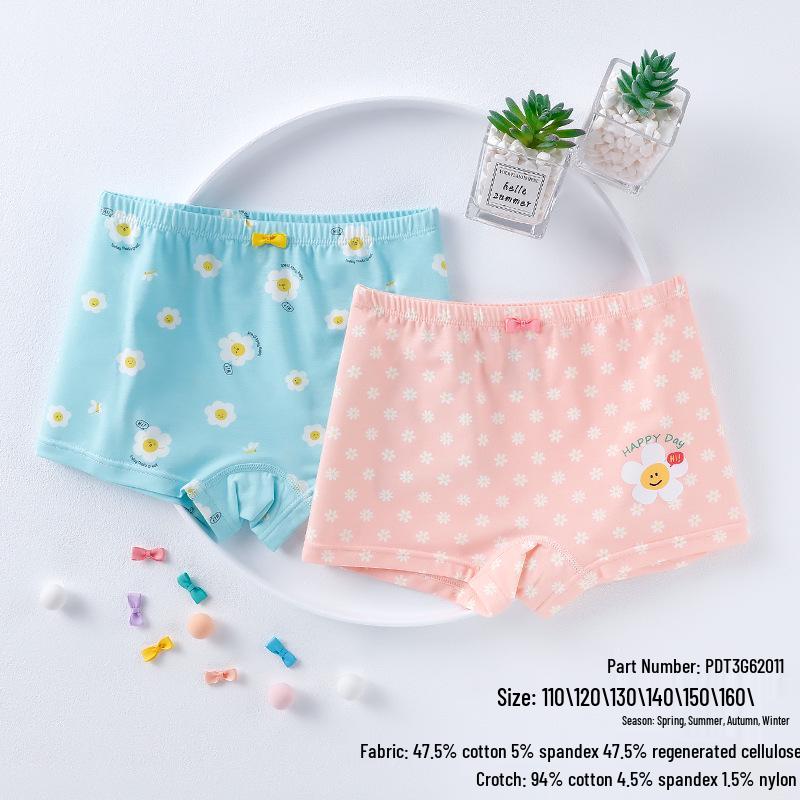 Детские дышащие боксеры-брифы из чистого хлопка и модала, влагоотводящие, упаковка 50 штук, доступны в размерах S, M, L