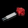 Monkey125 Starter Motor Cover Compatible with Monkey 125 Dax125 Grom 125 2022-2024 CNC Motorcycle Accessories Engine Starter Guard (Red)