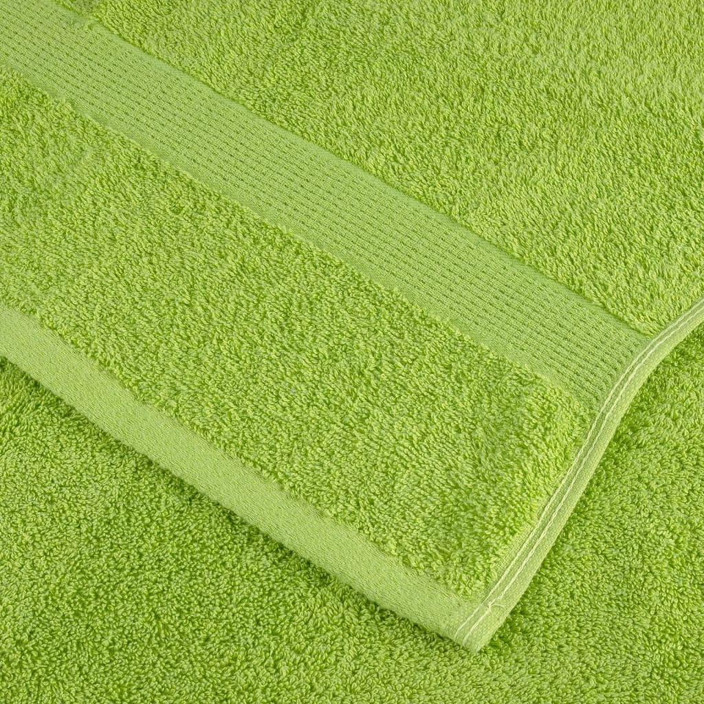 Vidaxl Ręczniki Premium Solund, 4 Szt., Zielone, 70X140 Cm, 600 G/Cm²