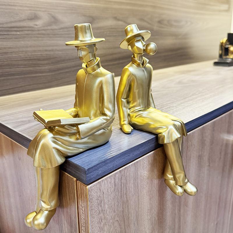 Фигура в европейском стиле, Скульптура, Созерцательное украшение, Статуэтка, Смола, Декорация, Украшение для книжного шкафа и винного шкафа