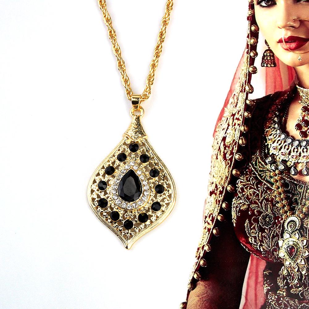 Sunspicems уникальный золотой цвет Марокко длинный кулон ожерелье змеиная цепочка для женщин арабские этнические свадебные украшения турецкий подарок