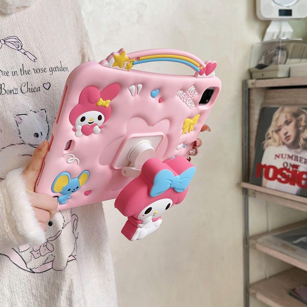 Выдвижной силиконовый чехол My Melody для планшета iPad Air 2025/iPad Pro 11