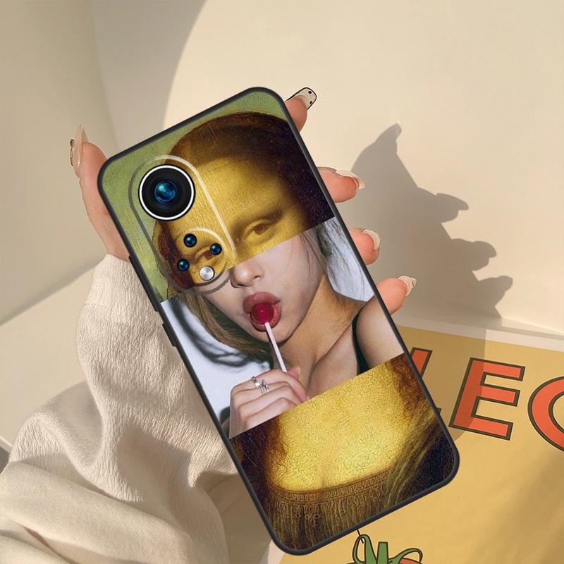 Leonardo da Vinci Mona Lisa Art Case For Honor Magic 8 Pro 5 6 7 Lite Cover For Honor 400 200 90 70 50 X8a X8b X9a X9b X9c