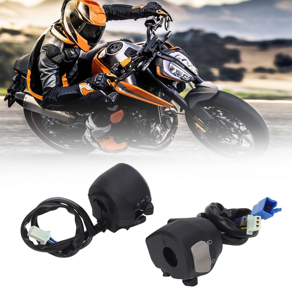 2 шт. Переключатель руля мотоцикла для 125 YBR125 7/8 дюйма 22 мм Левый/Правый Поворотник Звуковой сигнал Фара
