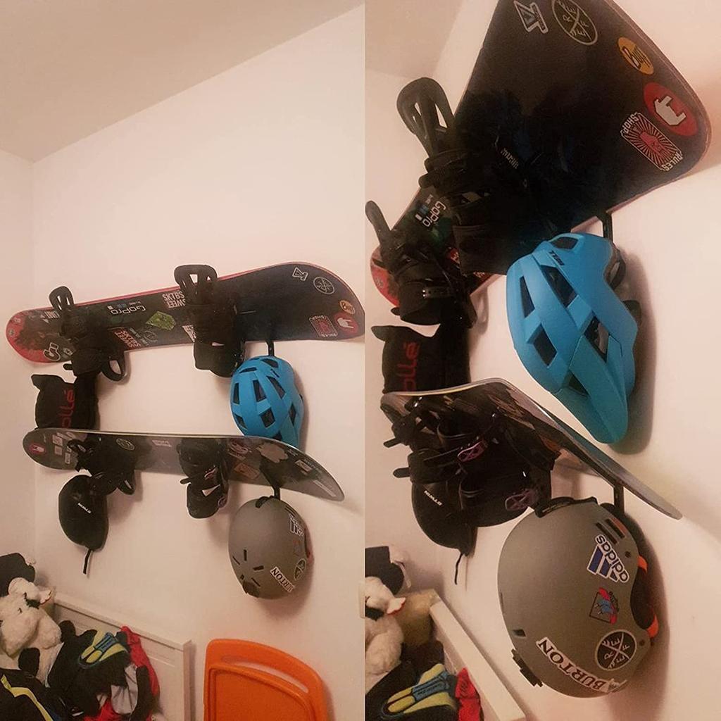 Set of 2 Motorcycle Helmet Hooks Multi-Purpose Jacket Hanger Key Bag Holder Wall Hanger