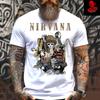 Мужские и женские футболки Nirvana Хэви-метал Альтернативный рок-бэнд Унисекс Хлопок