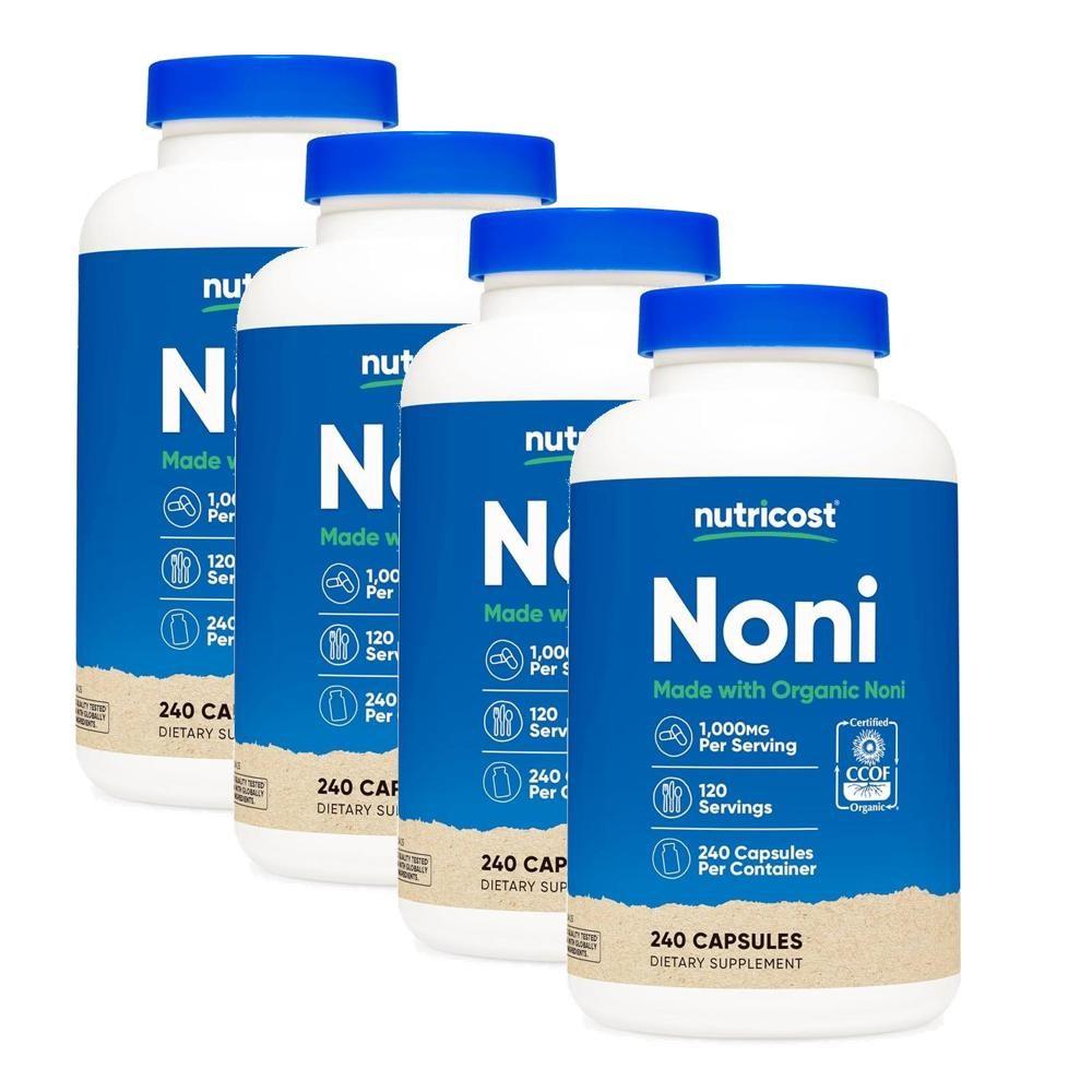 Nutricost Noni 1000mg Capsules 240 Tablets 4 pcs