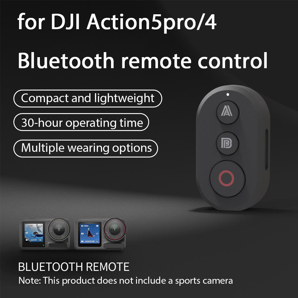 Для DJI Action 5 Pro/ 4 Bluetooth Пульт дистанционного управления Для аксессуаров для спортивной камеры DJI 30 м 30 часов Беспроводной пульт дистанционного управления